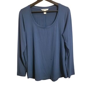 Athleta Stratus II Teal Blue Long Sleeve Top
